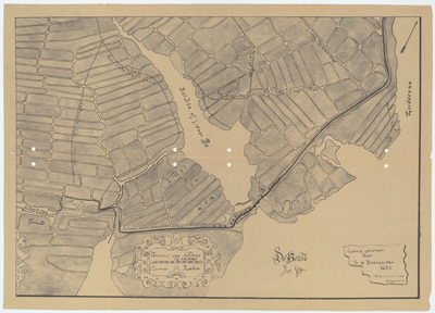 WAT055000022 Reproductie van een gedeelte (Volendam) van de kaart van Sijmon Willemsz. Boonacker uit 1630: Caerte ...