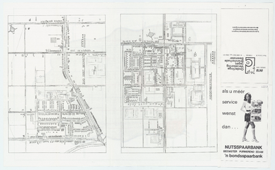 WAT055000027_2 Plattegronden van Zuidoostbeemster en Middenbeemster op verso van kaart van de Beemster