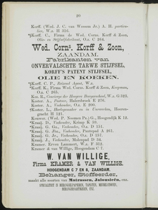  Adresboek van de Zaanstreek : Zaandam, Koog aan de Zaan, Zaandijk, Wormerveer, Krommenie, Westzaan en Oostzaan, pagina 42