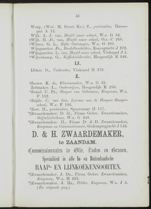 Adresboek van de Zaanstreek : Zaandam, Koog aan de Zaan, Zaandijk, Wormerveer, Krommenie, Westzaan en Oostzaan, pagina 67
