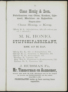  Adresboek van de Zaanstreek : Zaandam, Koog aan de Zaan, Zaandijk, Wormerveer, Krommenie, Westzaan en Oostzaan, pagina 95