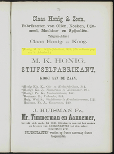  Adresboek van de Zaanstreek : Zaandam, Koog aan de Zaan, Zaandijk, Wormerveer, Krommenie, Westzaan en Oostzaan, pagina 95