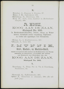 Adresboek van de Zaanstreek : Zaandam, Koog aan de Zaan, Zaandijk, Wormerveer, Krommenie, Westzaan en Oostzaan, pagina 98