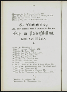  Adresboek van de Zaanstreek : Zaandam, Koog aan de Zaan, Zaandijk, Wormerveer, Krommenie, Westzaan en Oostzaan, pagina 104