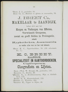  Adresboek van de Zaanstreek : Zaandam, Koog aan de Zaan, Zaandijk, Wormerveer, Krommenie, Westzaan en Oostzaan, pagina 120