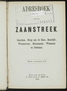 Adresboek van de Zaanstreek : Zaandam, Koog aan de Zaan, Zaandijk, Wormerveer, Krommenie, Westzaan en Oostzaan, pagina 11