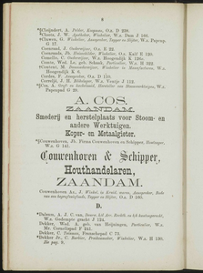  Adresboek van de Zaanstreek : Zaandam, Koog aan de Zaan, Zaandijk, Wormerveer, Krommenie, Westzaan en Oostzaan, pagina 34