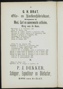  Adresboek van de Zaanstreek : Zaandam, Koog aan de Zaan, Zaandijk, Wormerveer, Krommenie, Westzaan en Oostzaan, pagina 94