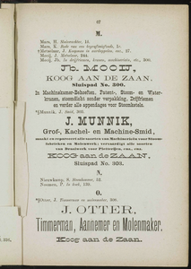  Adresboek van de Zaanstreek : Zaandam, Koog aan de Zaan, Zaandijk, Wormerveer, Krommenie, Westzaan en Oostzaan, pagina 103