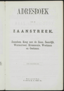 Adresboek van de Zaanstreek : Zaandam, Koog aan de Zaan, Zaandijk, Wormerveer, Krommenie, Westzaan en Oostzaan, pagina 7