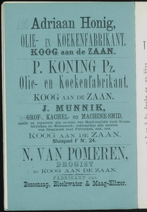  Adresboek van de Zaanstreek : Zaandam, Koog aan de Zaan, Zaandijk, Wormerveer, Krommenie, Westzaan en Oostzaan, pagina 84
