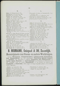  Adresboek van de Zaanstreek : Zaandam, Koog aan de Zaan, Zaandijk, Wormerveer, Krommenie, Westzaan en Oostzaan, pagina 98