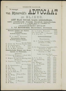 Adresboek van de Zaanstreek : Zaandam, Koog aan de Zaan, Zaandijk, Wormerveer, Krommenie en Westzaan, pagina 16