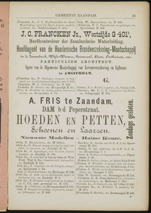  Adresboek van de Zaanstreek : Zaandam, Koog aan de Zaan, Zaandijk, Wormerveer, Krommenie en Westzaan, pagina 35