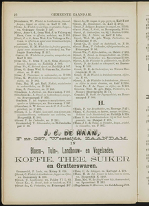  Adresboek van de Zaanstreek : Zaandam, Koog aan de Zaan, Zaandijk, Wormerveer, Krommenie en Westzaan, pagina 36