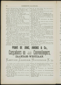  Adresboek van de Zaanstreek : Zaandam, Koog aan de Zaan, Zaandijk, Wormerveer, Krommenie en Westzaan, pagina 50