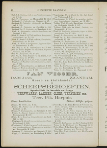  Adresboek van de Zaanstreek : Zaandam, Koog aan de Zaan, Zaandijk, Wormerveer, Krommenie en Westzaan, pagina 60