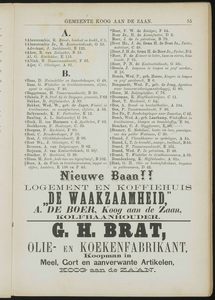  Adresboek van de Zaanstreek : Zaandam, Koog aan de Zaan, Zaandijk, Wormerveer, Krommenie en Westzaan, pagina 73
