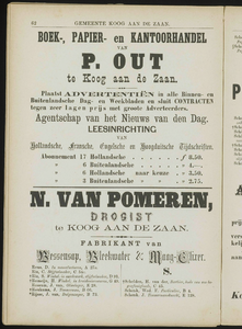  Adresboek van de Zaanstreek : Zaandam, Koog aan de Zaan, Zaandijk, Wormerveer, Krommenie en Westzaan, pagina 82