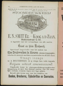  Adresboek van de Zaanstreek : Zaandam, Koog aan de Zaan, Zaandijk, Wormerveer, Krommenie en Westzaan, pagina 84