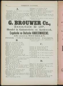  Adresboek van de Zaanstreek : Zaandam, Koog aan de Zaan, Zaandijk, Wormerveer, Krommenie en Westzaan, pagina 94