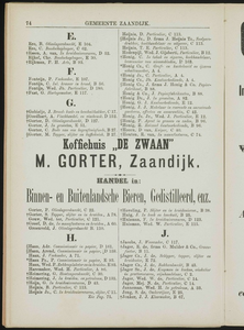  Adresboek van de Zaanstreek : Zaandam, Koog aan de Zaan, Zaandijk, Wormerveer, Krommenie en Westzaan, pagina 98