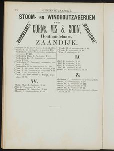  Adresboek van de Zaanstreek : Zaandam, Koog aan de Zaan, Zaandijk, Wormerveer, Krommenie en Westzaan, pagina 102