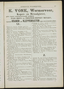  Adresboek van de Zaanstreek : Zaandam, Koog aan de Zaan, Zaandijk, Wormerveer, Krommenie en Westzaan, pagina 123