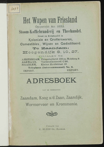 Adresboek van de gemeenten Zaandam, Koog aan de Zaan, Zaandijk, Wormerveer en Krommenie, pagina 5