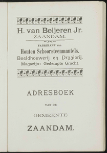  Adresboek van de gemeenten Zaandam, Koog aan de Zaan, Zaandijk, Wormerveer en Krommenie, pagina 11
