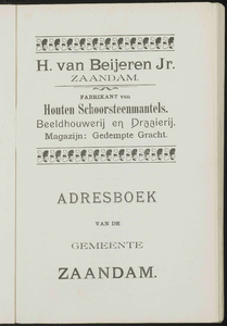 Adresboek van de gemeenten Zaandam, Koog aan de Zaan, Zaandijk, Wormerveer en Krommenie, pagina 11