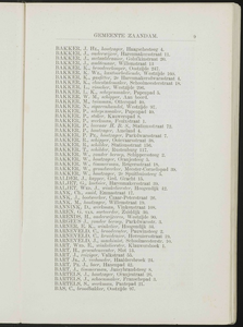  Adresboek van de gemeenten Zaandam, Koog aan de Zaan, Zaandijk, Wormerveer en Krommenie, pagina 19