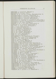  Adresboek van de gemeenten Zaandam, Koog aan de Zaan, Zaandijk, Wormerveer en Krommenie, pagina 21