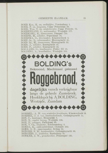  Adresboek van de gemeenten Zaandam, Koog aan de Zaan, Zaandijk, Wormerveer en Krommenie, pagina 25