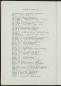  Adresboek van de gemeenten Zaandam, Koog aan de Zaan, Zaandijk, Wormerveer en Krommenie, pagina 28
