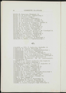 Adresboek van de gemeenten Zaandam, Koog aan de Zaan, Zaandijk, Wormerveer en Krommenie, pagina 30