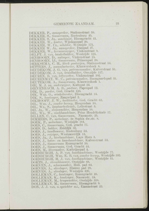 Adresboek van de gemeenten Zaandam, Koog aan de Zaan, Zaandijk, Wormerveer en Krommenie, pagina 33