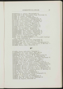  Adresboek van de gemeenten Zaandam, Koog aan de Zaan, Zaandijk, Wormerveer en Krommenie, pagina 37