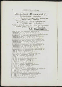  Adresboek van de gemeenten Zaandam, Koog aan de Zaan, Zaandijk, Wormerveer en Krommenie, pagina 52
