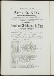  Adresboek van de gemeenten Zaandam, Koog aan de Zaan, Zaandijk, Wormerveer en Krommenie, pagina 54