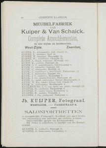  Adresboek van de gemeenten Zaandam, Koog aan de Zaan, Zaandijk, Wormerveer en Krommenie, pagina 60