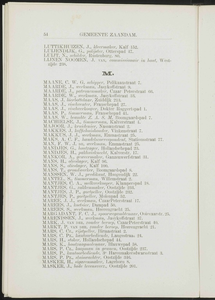  Adresboek van de gemeenten Zaandam, Koog aan de Zaan, Zaandijk, Wormerveer en Krommenie, pagina 64