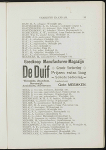  Adresboek van de gemeenten Zaandam, Koog aan de Zaan, Zaandijk, Wormerveer en Krommenie, pagina 65