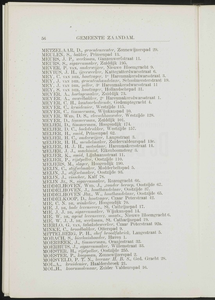  Adresboek van de gemeenten Zaandam, Koog aan de Zaan, Zaandijk, Wormerveer en Krommenie, pagina 66