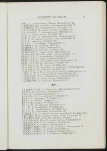  Adresboek van de gemeenten Zaandam, Koog aan de Zaan, Zaandijk, Wormerveer en Krommenie, pagina 71