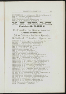  Adresboek van de gemeenten Zaandam, Koog aan de Zaan, Zaandijk, Wormerveer en Krommenie, pagina 77