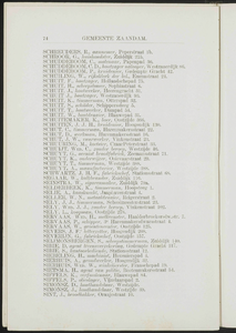  Adresboek van de gemeenten Zaandam, Koog aan de Zaan, Zaandijk, Wormerveer en Krommenie, pagina 84
