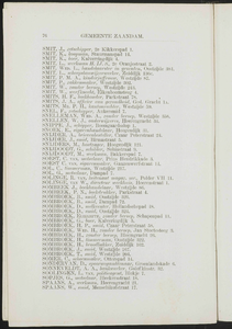  Adresboek van de gemeenten Zaandam, Koog aan de Zaan, Zaandijk, Wormerveer en Krommenie, pagina 86