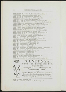  Adresboek van de gemeenten Zaandam, Koog aan de Zaan, Zaandijk, Wormerveer en Krommenie, pagina 96