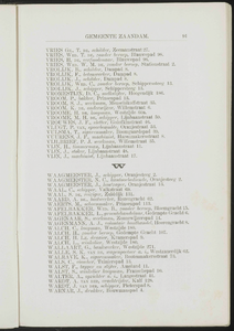  Adresboek van de gemeenten Zaandam, Koog aan de Zaan, Zaandijk, Wormerveer en Krommenie, pagina 101